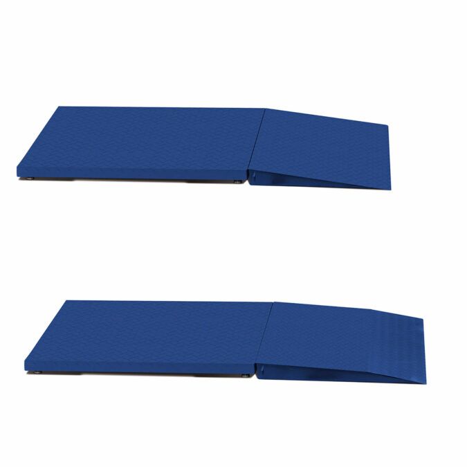 Plateforme de pesée facilement accessible grâce aux deux tailles de rampe disponibles