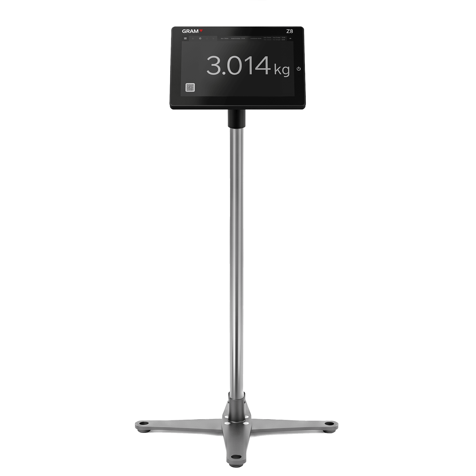 CS-1 Base de support en acier peint avec une colonne en acier inoxydable pour Z8